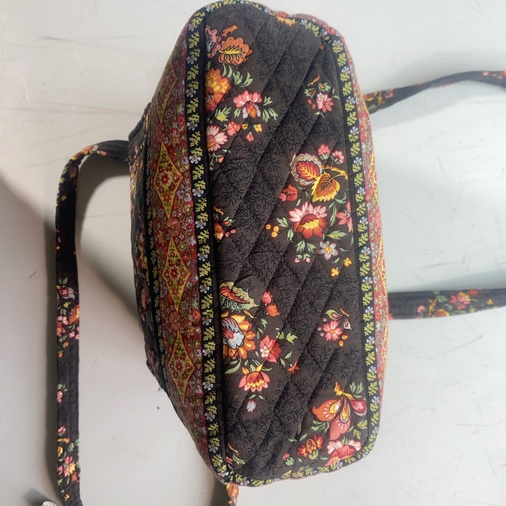 Vera Bradley Quilted Tote Bag in Fall Floral Pattern - Picture 3 of 6